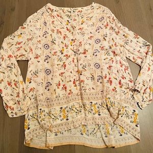 Light colorful boho top